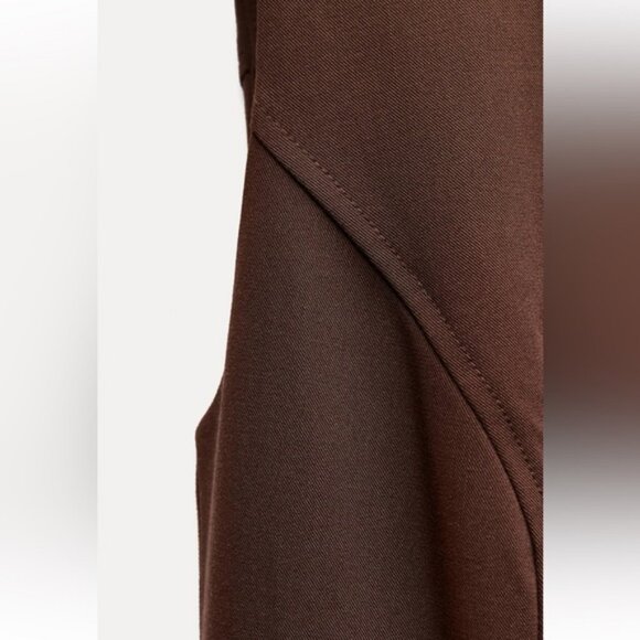 ZARA BOX PLEAT MINI DRESS - Picture 8 of 10